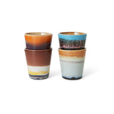 70er-Jahre-Keramik: Ristretto-Becher (4er-Set)