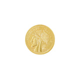 Goldmünzenbrosche