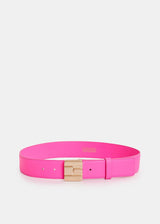 Halways Ledergürtel mit Logo - Virtual Pink