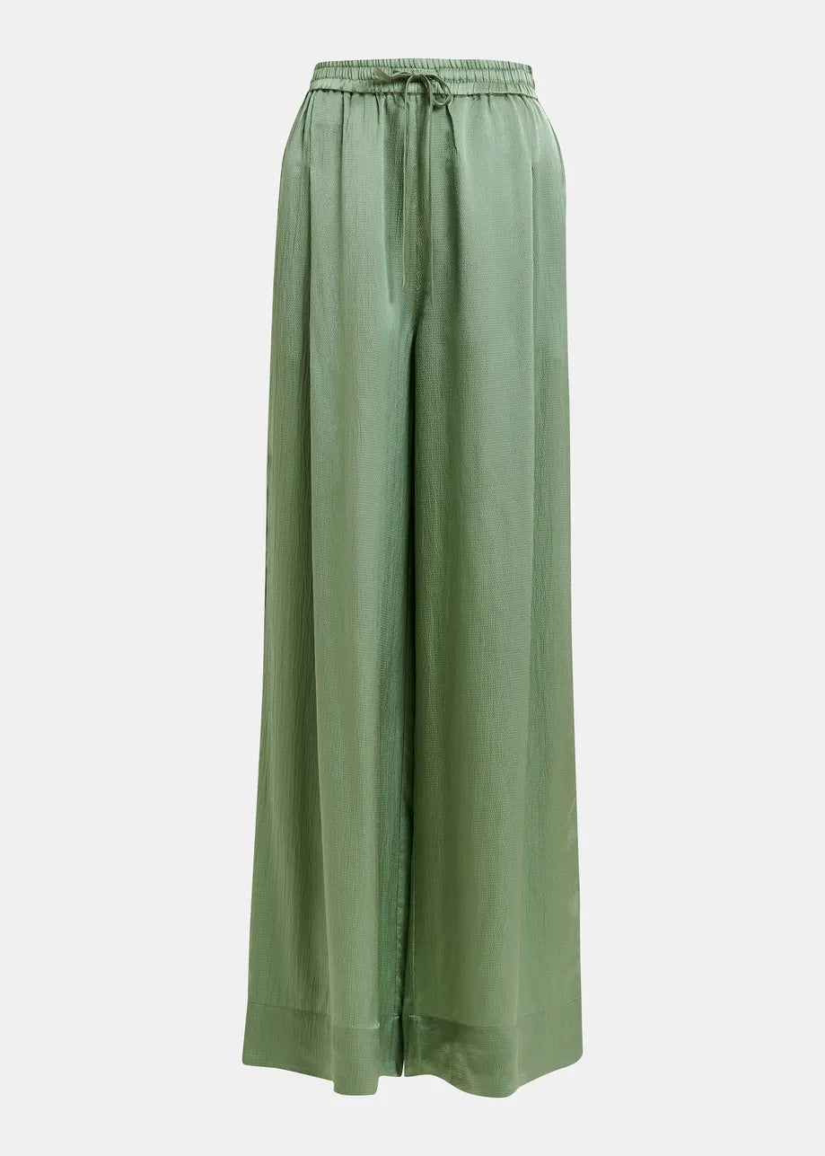Hollusk wide leg track pants - Kombu Green
