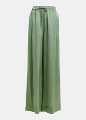 Hollusk wide leg track pants - Kombu Green