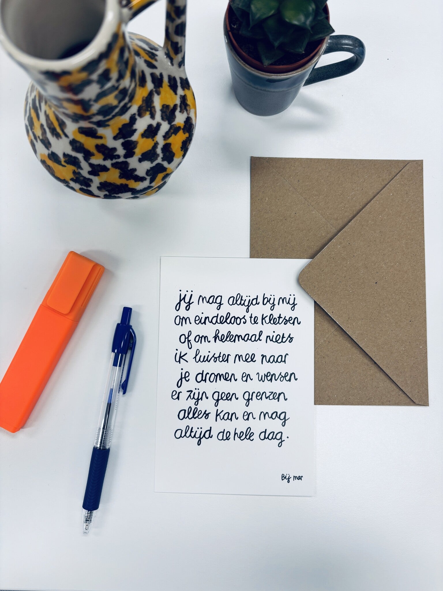 Kaart - Jij mag altijd bij mij