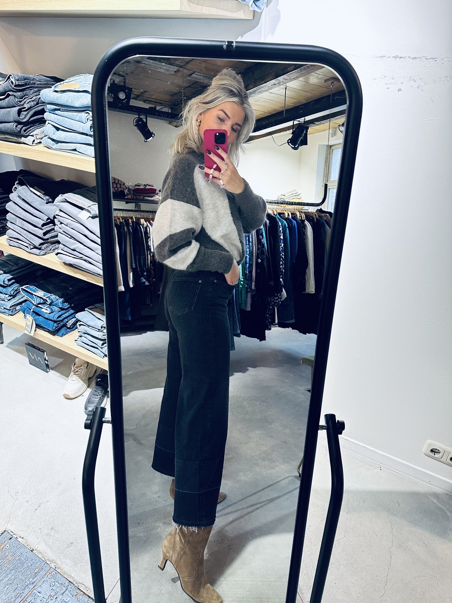 MMDara BL Hem Jeans - Black, Ankle