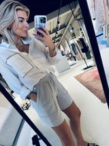 MMNadi Sweatshorts - Light Grey Melange