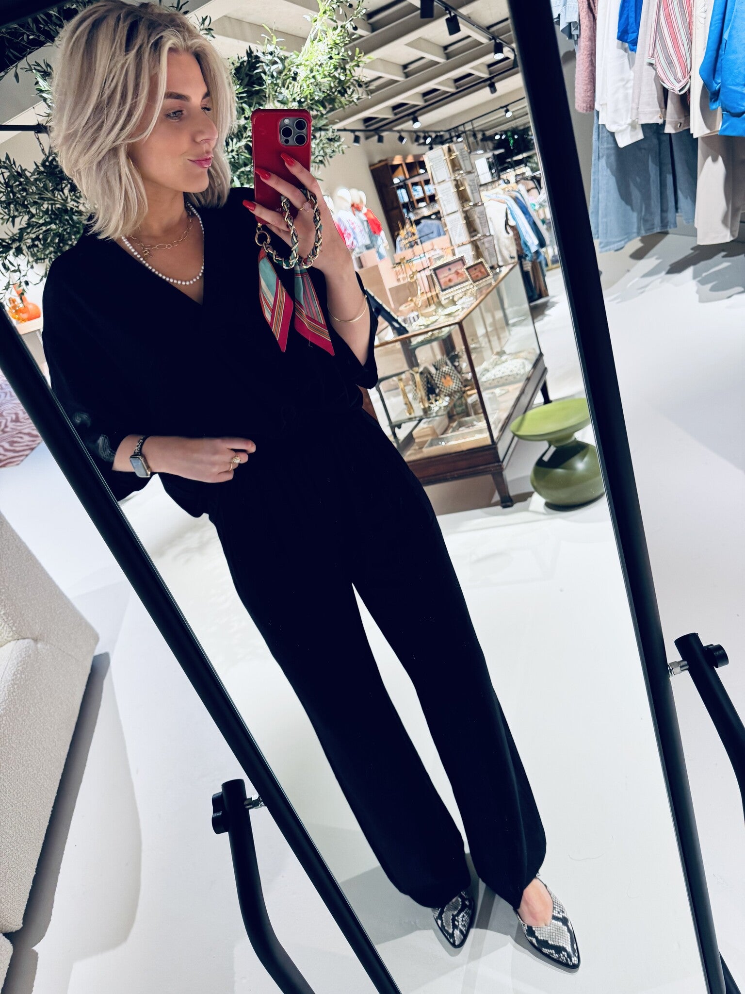 Benji viscose pants - Jet black