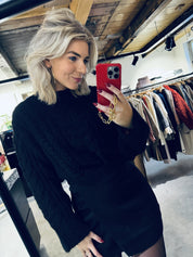 Diam Knit O-Neck - Black