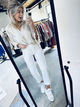 Dodo, 7/8 Flare Leg Long - 1004 Cl White