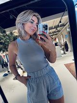 Tamora – Blaues Kleid