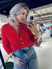 VITO19EE25 Gilet - Strawberry