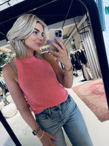 Mercer ajour top - Flamingo Pink