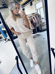 MMNaina Tem Pant, Ankle - Cement