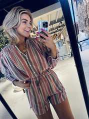 Becky multi stripe athia blouse - Multi stripe