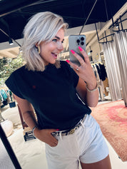 Mason lucky curve top - Midnight