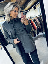 Phaedra Wollmix-Jacke - Grey Mist