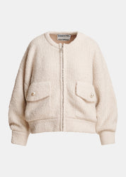 Kanada Knitted Jacket With Faux Fur
