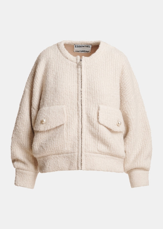 Kanada Knitted Jacket With Faux Fur