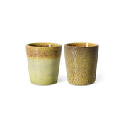 70er Keramik: Van Gogh Kaffeetassen (2er-Set)