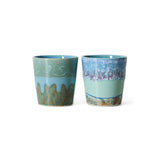 70er Keramik: Van Gogh Kaffeetassen (2er-Set)