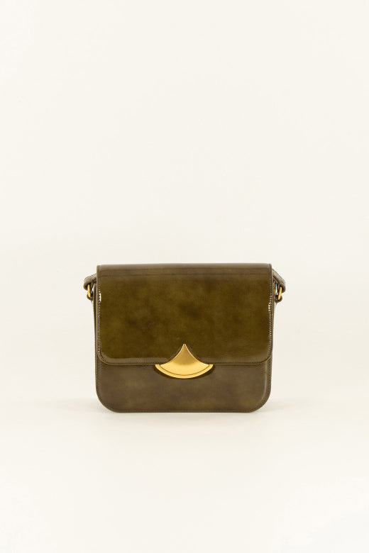 Diviluz P Large Leather Box Bag