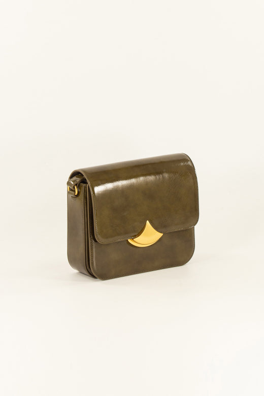 Diviluz P Large Leather Box Bag
