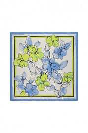 Paola Scarf - Cream White/Cornflower Blue