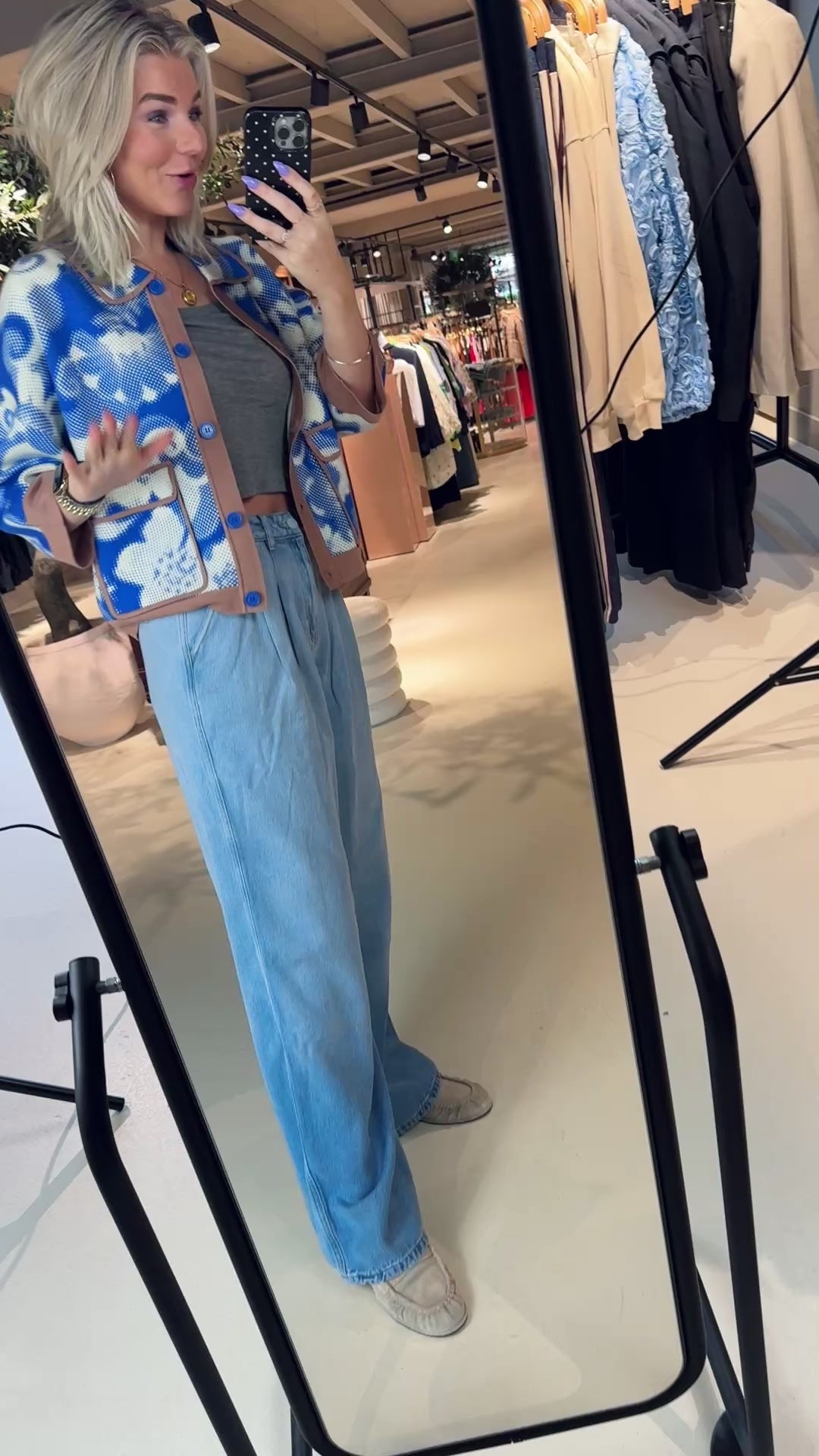 Joly Printed Knit Jacket