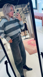 W25C297 Jumper stripe - Light grey grey