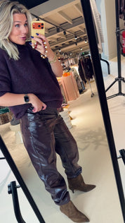 Scene Patent Faux Leather Pants