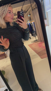 Jules creased satin pants