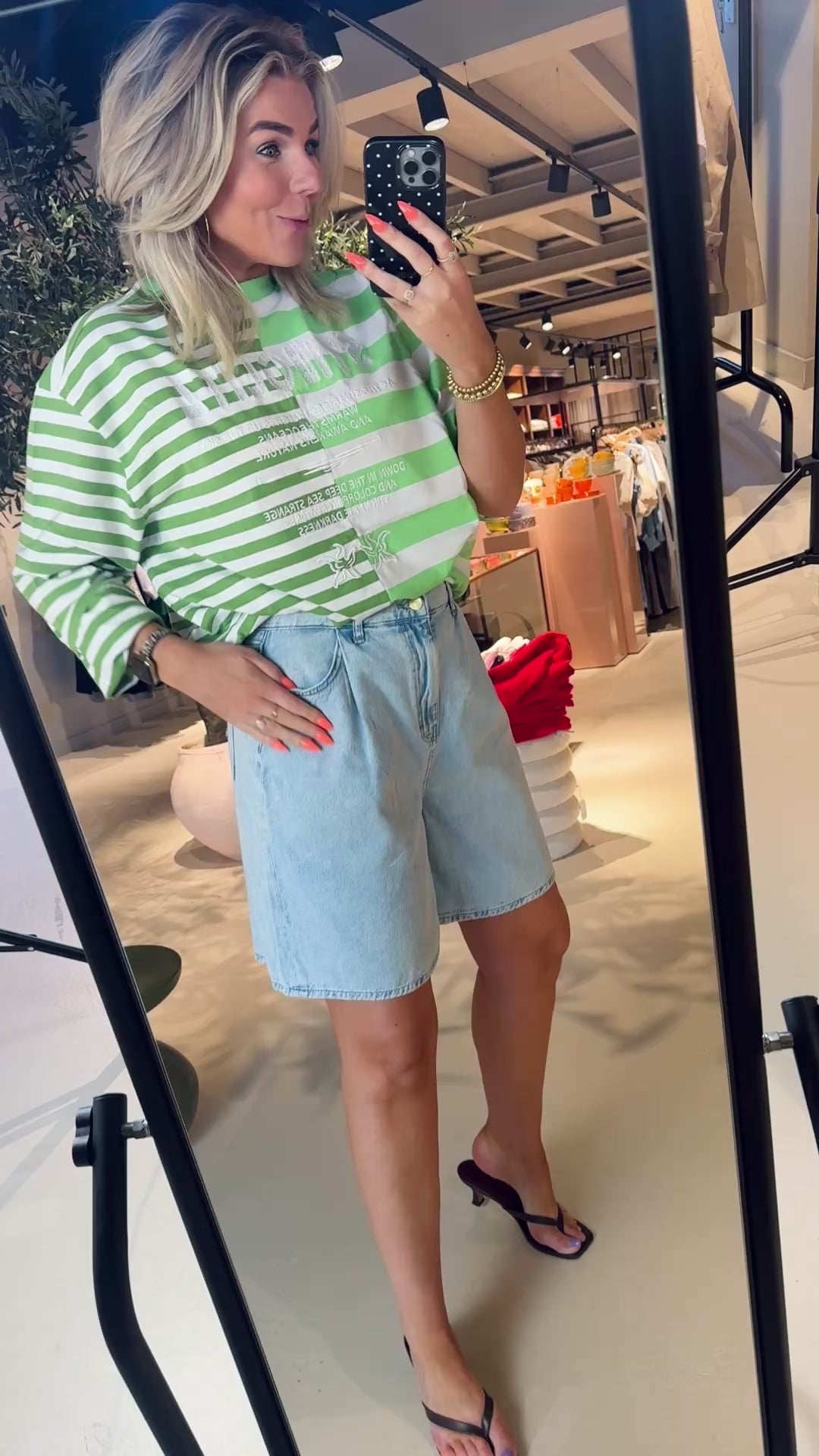 Elisa denim shorts