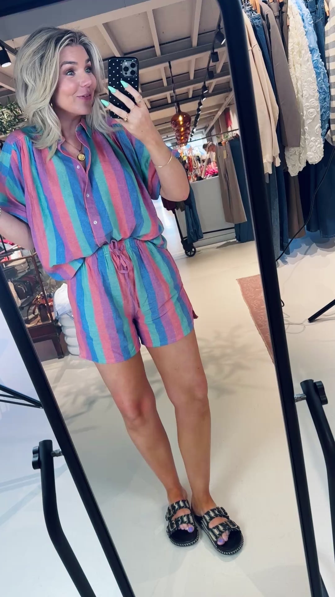 Isa rainbow shorts