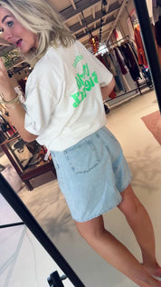Elisa denim shorts