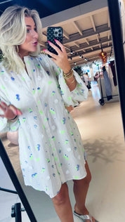 Jalen Embroidered Midi Dress