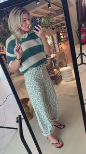 Lew grüne Gepardenhose