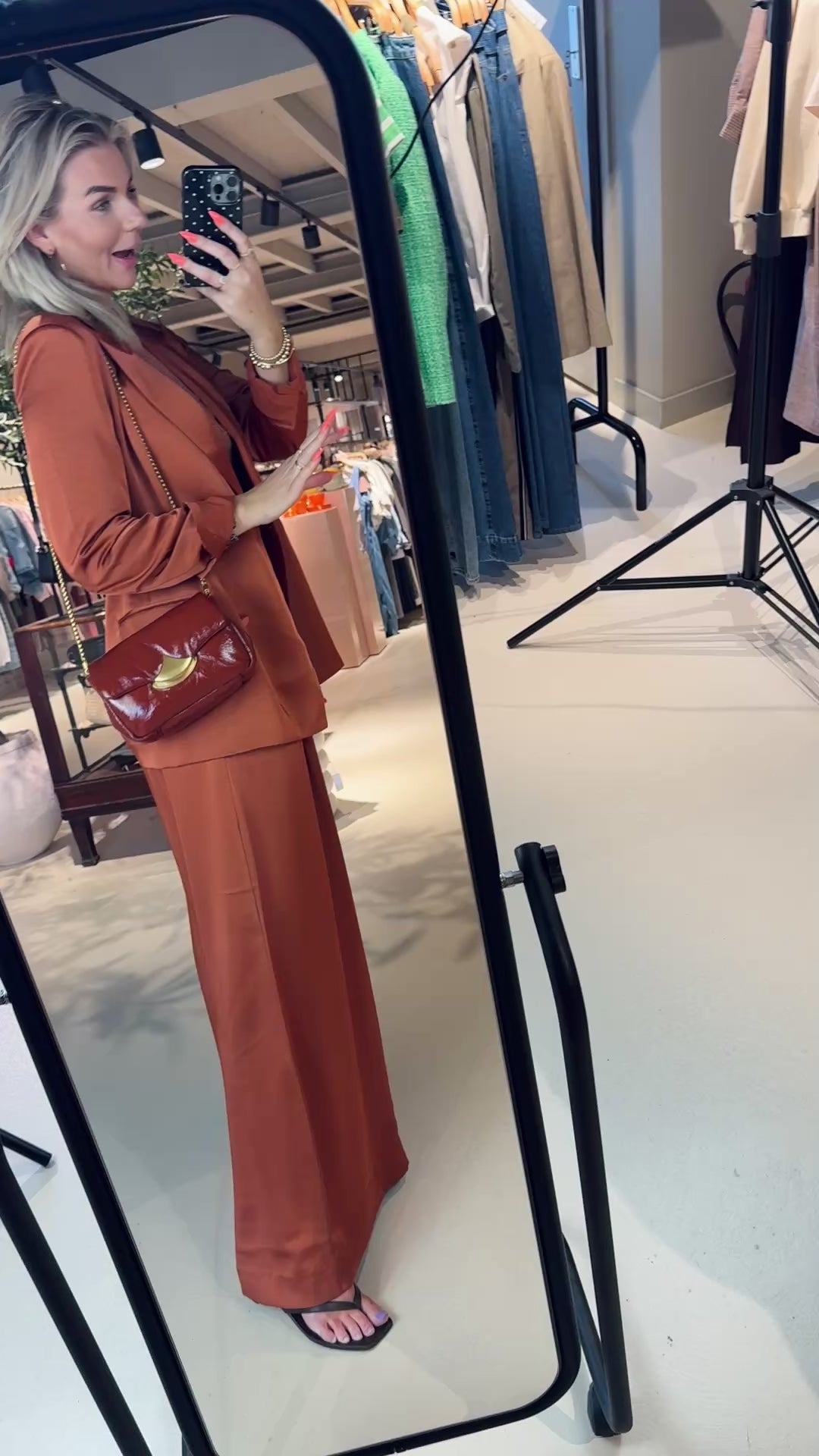 Onique wide leg satin pants