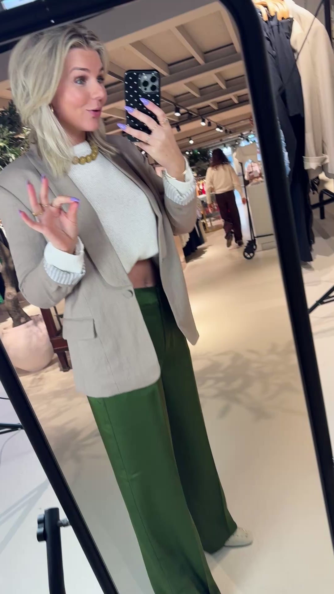 Jules satin smart pants