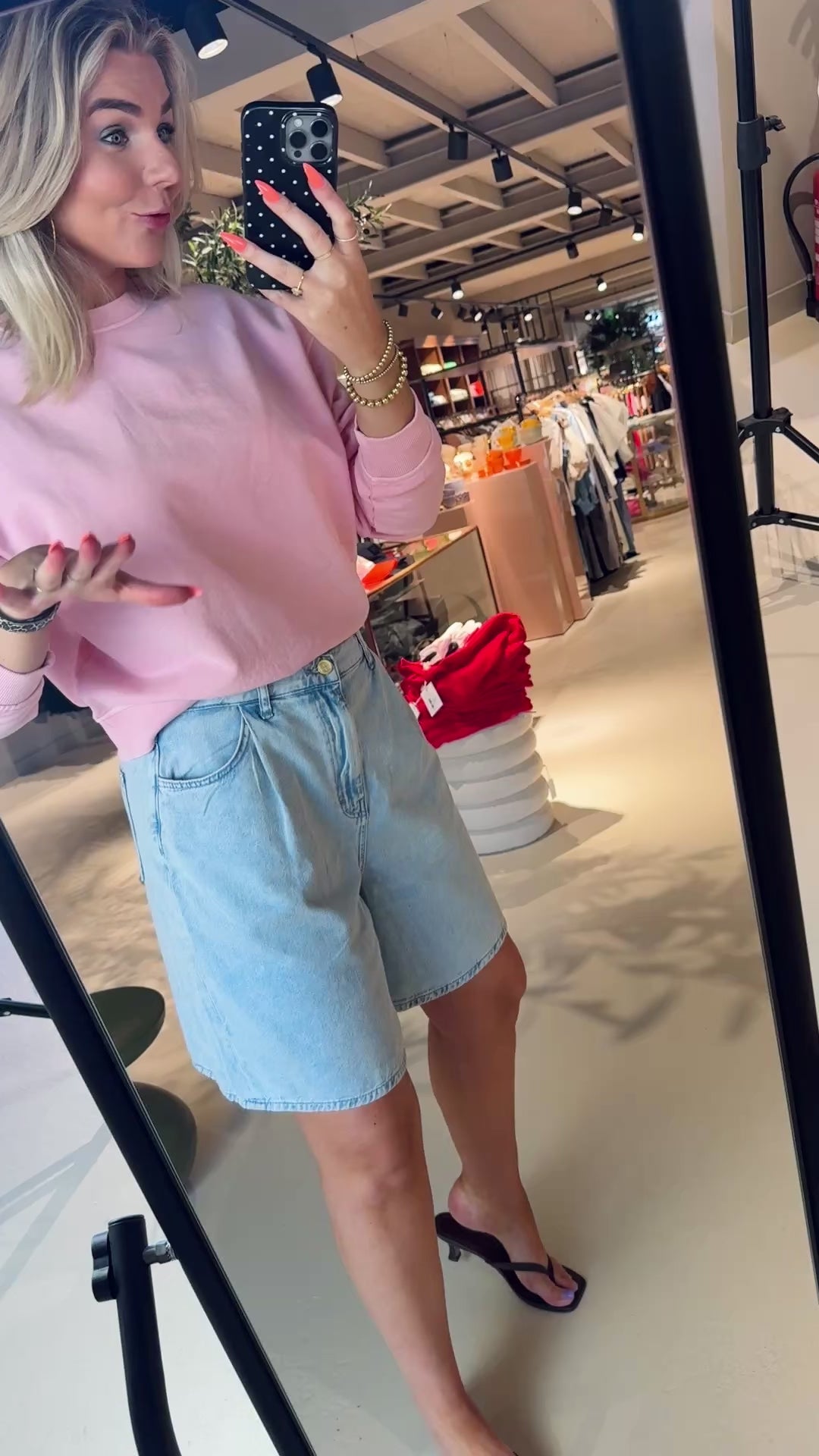 Elisa denim shorts