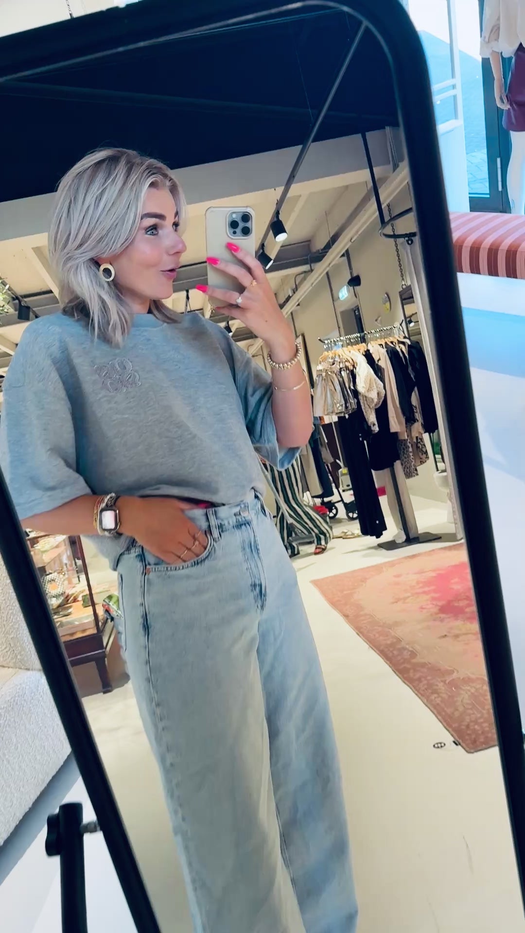 Rogue kimono sleeve sweater - Heather grey