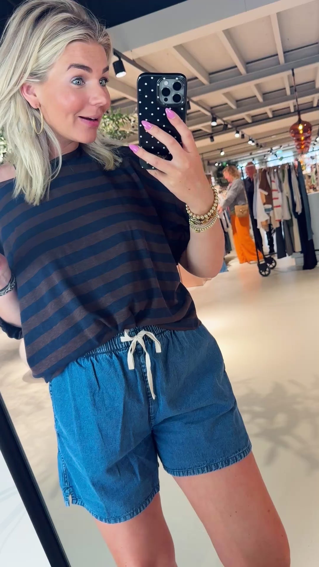 Merle big stripe top