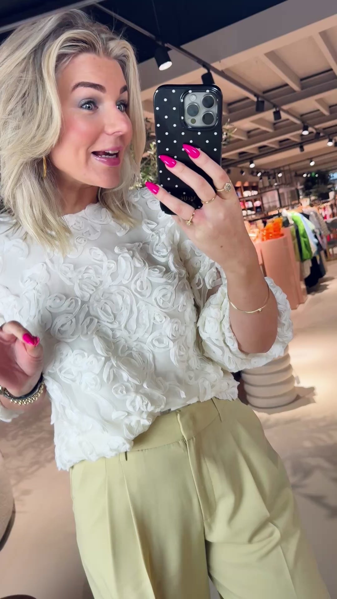 TessyCC Flower Bluse