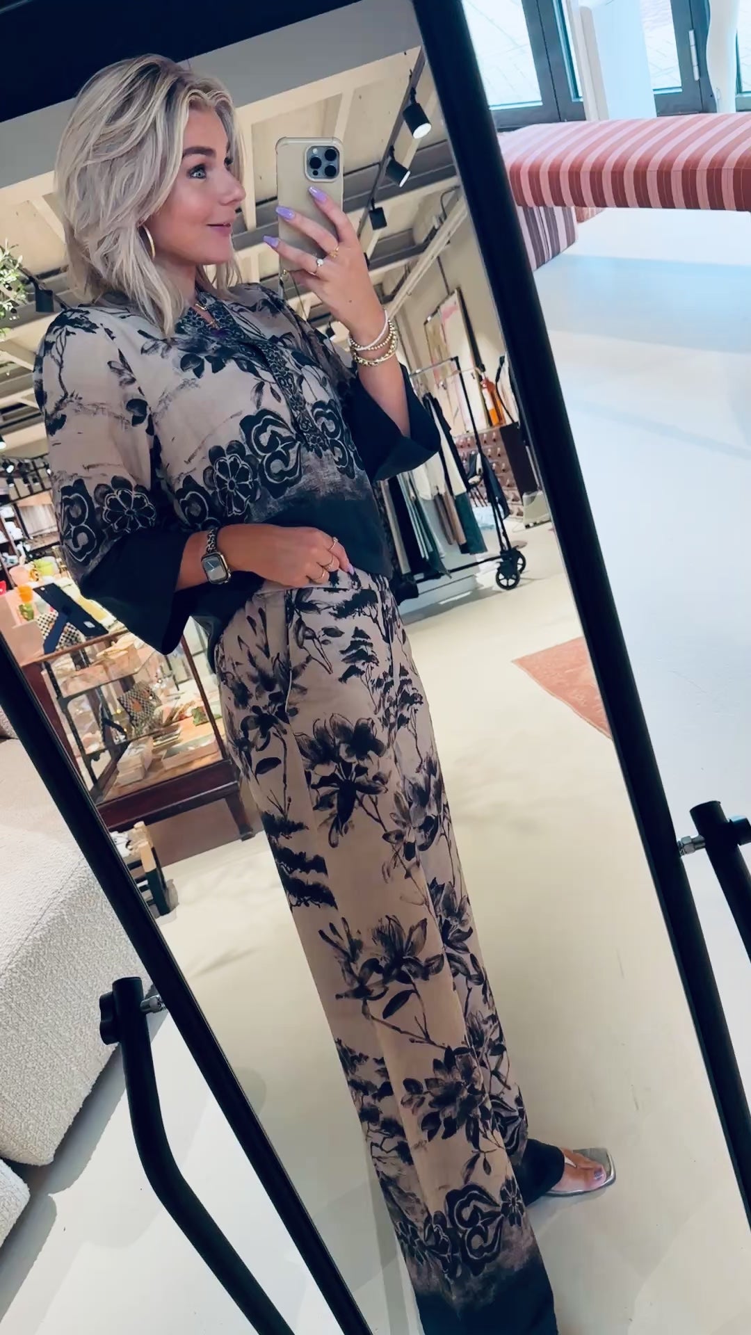 Phi, long wide leg pants