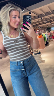GrannyCC Rib Emb. Tank Top