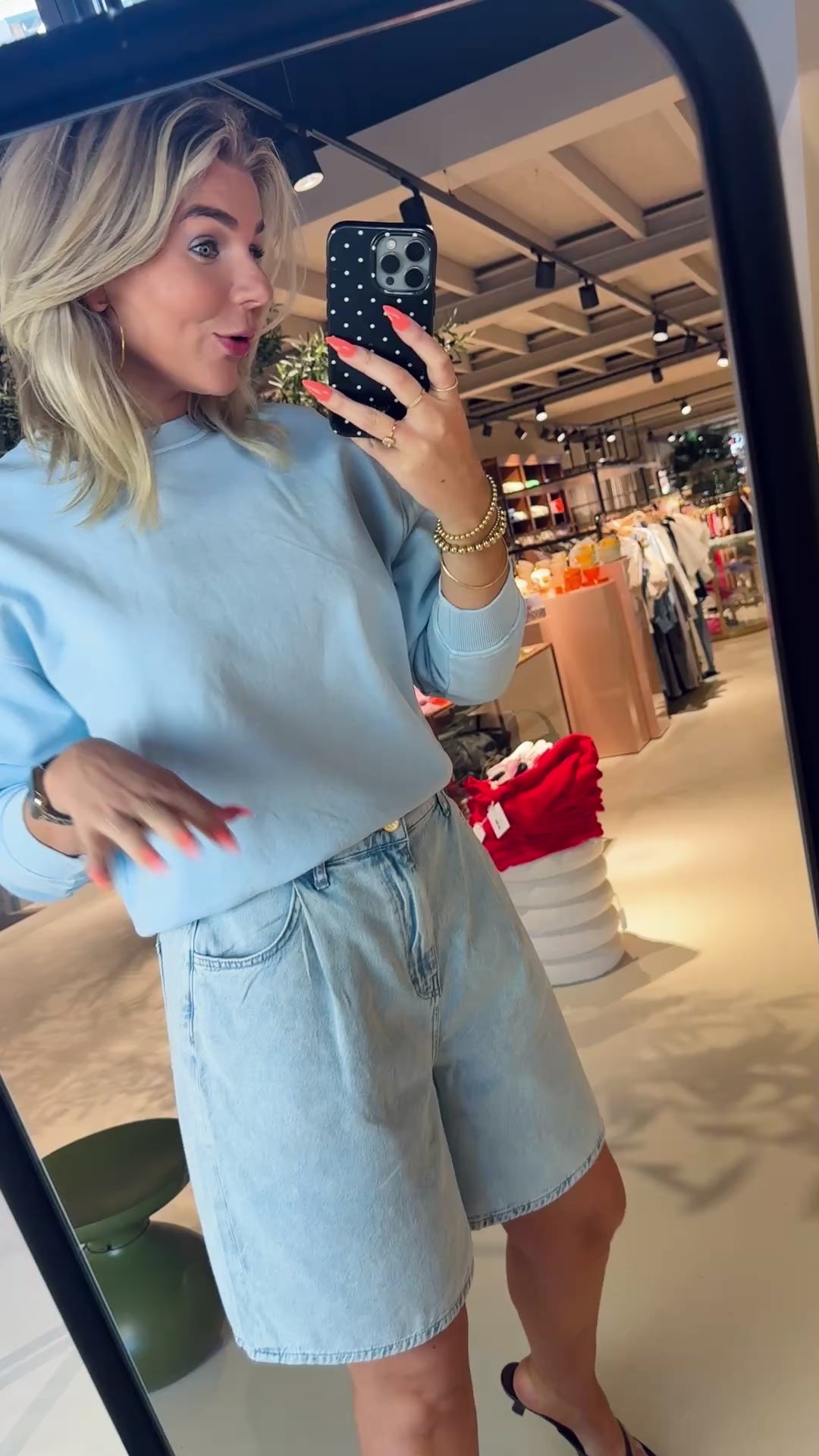 Elisa denim shorts