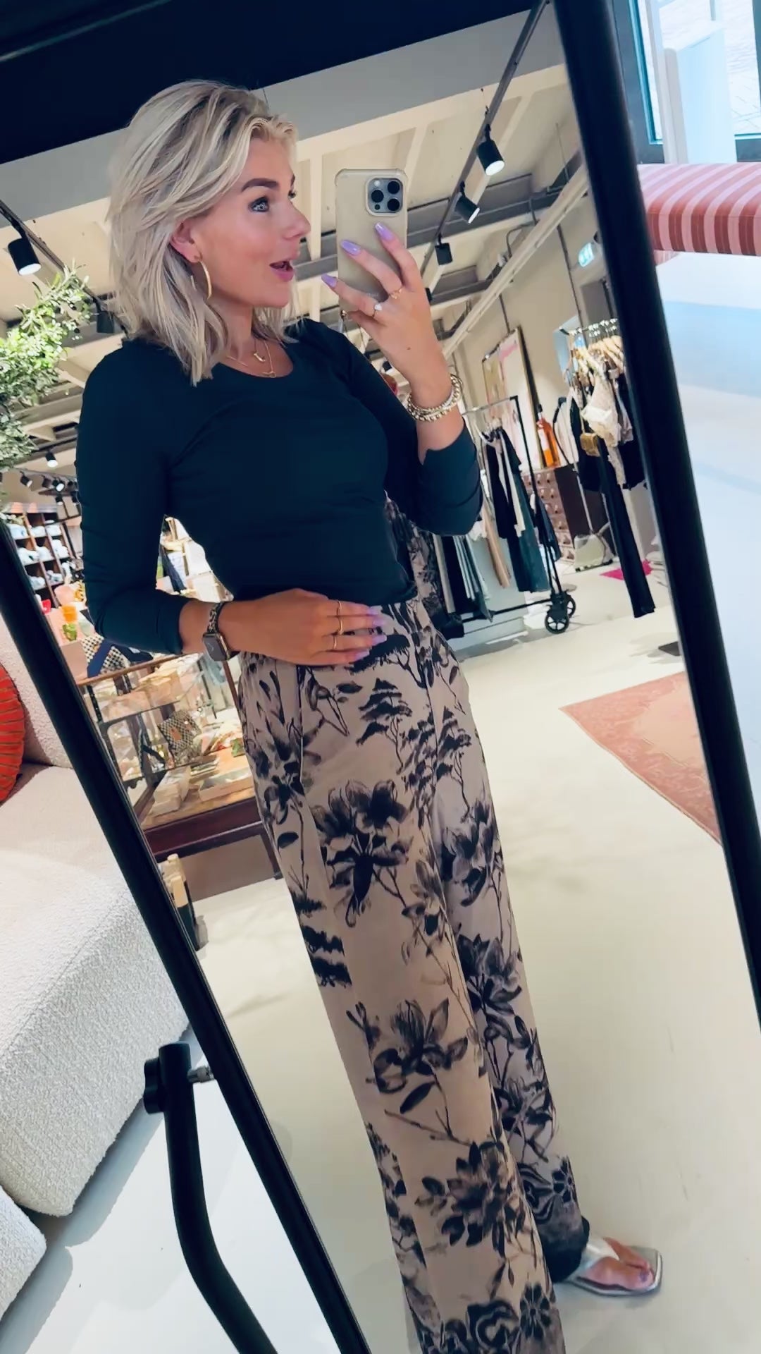 Phi, long wide leg pants