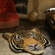 Rajah tiger head rug large