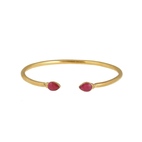 Gouden Robijn Bangle Armband