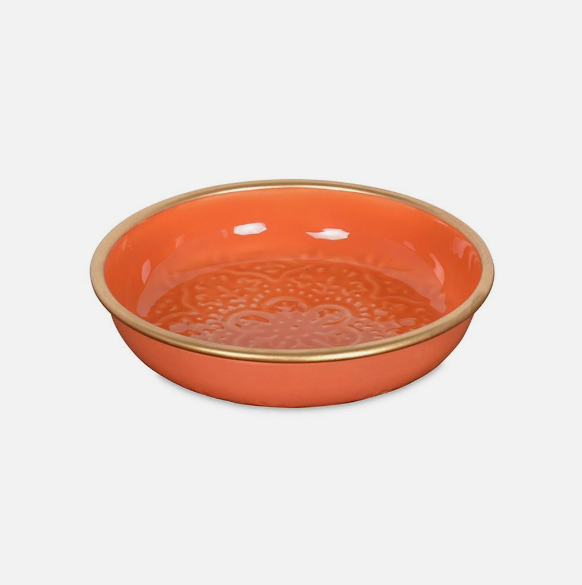 Schaaltje Zireg Rond Mini Oranje