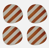 Untersetzer Streifen Orange