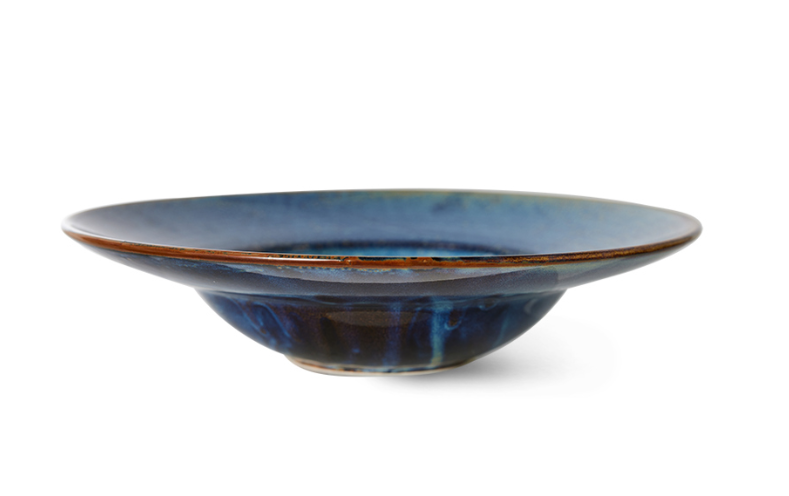 Chef ceramics: pasta plate rustic blue