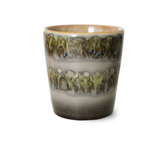ACE7214 70er Jahre Keramik: Kaffeetasse, Farn